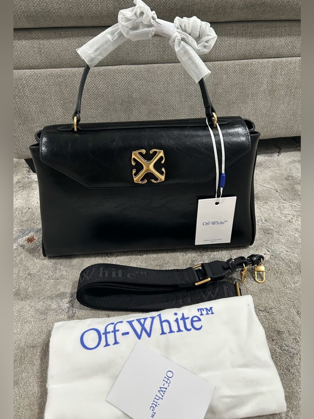 Off-White Black Large Jitney Bag